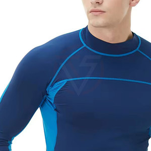 Dernier design, prix abordable, rashguards pour hommes, couleur unie, respirants, légers, en vente en ligne - Product Image 3