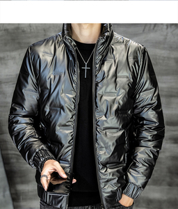 Veste en duvet blanche d'hiver pour hommes personnalisée en gros Veste polaire de haute qualité, style mode, grande taille - Product Image 3