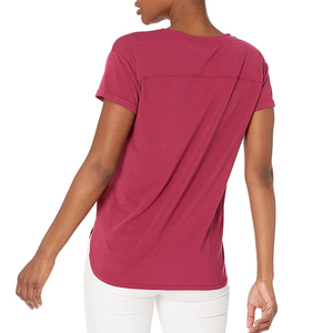 Personalizado 100% algodón liso señoras manga corta de alta calidad mujeres camiseta transpirable venta al por mayor precio de fábrica camisetas para mujeres - Product Image 2