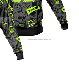 เสื้อฮู้ดดี้พิมพ์ลายนูน 3 มิติ พรีเมียม สตรีทแวร์ ทรงโอเวอร์ไซส์ ไหล่ตก สำหรับผู้ชาย พิมพ์โฟมความหนาแน่นสูง เสื้อสเวตเชิ้ตผ้าฟลีซ - Product Image 6