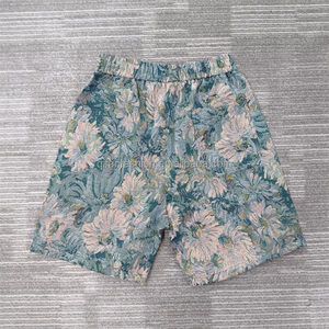 Shorts de sport mi-longs pour hommes, personnalisables en gros, 100% coton tricoté, en tissu éponge, avec cordon de serrage, décontractés, logo imprimé, séchage rapide - Product Image 4