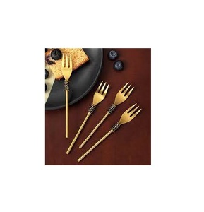 Horquilla de latón macizo dorado para uso en vajilla, tenedor de latón de alta calidad, tamaño personalizado para fiestas navideñas, nuevo diseño - Product Image 6