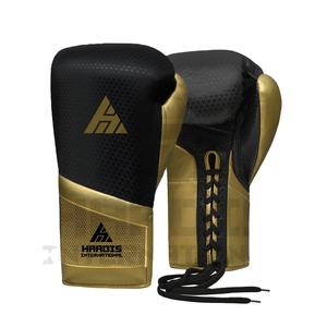 Ventas calientes Guantes de boxeo con cordones Guantes de competición de boxeo de buena calidad Correa de muñeca ajustable Guantes de boxeo hechos a medida - Product Image 1