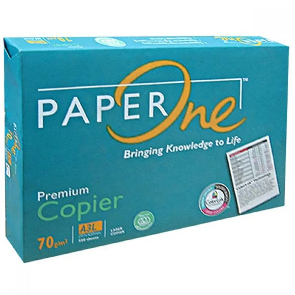 Papel blanco original Paperone A4 One 80 GSM Paperone 100% Woold Pulp 70gsm A4 Paper