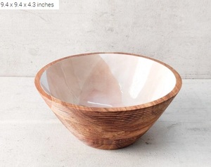 Ensaladera de madera ecológica de estilo único, accesorios de cocina, tazón para mezclar, hogar y cocina en nuevo estilo, ensaladera - Product Image 6