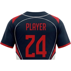 Ensembles de maillots de baseball pour hommes avec logo d'équipe personnalisé par sublimation, 100% polyester, séchage rapide, respirant, poids du tissu 300 grammes - Product Image 6