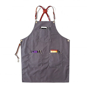 Delantales de cocina personalizados cocina impermeable orgánico 100% algodón Chef delantales Cocina - Product Image 1