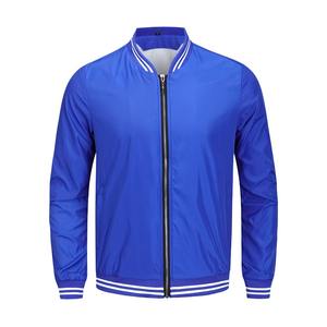 แจ็กเก็ตกันหนาวมีซิปสำหรับผู้ชายเสื้อแจ็คเก็ตแขนยาวย้อมสีพิมพ์ลายสำหรับฤดูใบไม้ผลิดีไซน์ใหม่ - Product Image 1