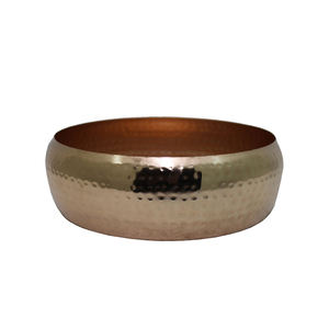 Conception martelée cuisine et dessus de table en fer forme ronde bol couleur argent bol de service et bols décoratifs faits à la main en vrac - Product Image 3