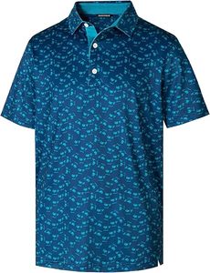 Camisas de Golf Deportivas de Alta Calidad con Logotipo Personalizado Bordado, Estampado Completo a Rayas, 88% Poliéster, 12% Elastano, en Colores Deportivos - Product Image 6