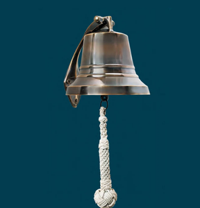Cloche de bateau suspendue en laiton massif vintage Cloche de bateau suspendue en laiton coustmized - Product Image 2