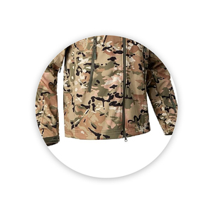 Chaquetas de caza de concha suave de peso pesado para hombre, lona transpirable para invierno, marca privada, precio al por mayor, chaquetas de caza - Product Image 5