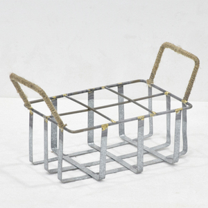 <b>Top</b> Selling Metal 6 Bottle Holder Beer Bottle Holder Caddy High Quality Galvanized Bar & Picnic <b>Tools</b> - Product Image 6
