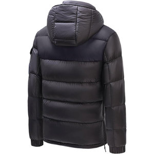 Veste matelassée pour homme avec tissu rembourré pour une chaleur ultime, design élégant à capuche avec isolation améliorée Vestes pour homme - Product Image 3