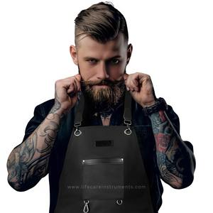 ผ้ากันเปื้อนหนังสำหรับช่างตัดผมสำหรับร้านเสริมสวยผ้าคลุมทำผมสวมใส่สบายทันสมัย - Product Image 6