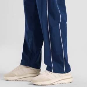 Erecto Stride <b>Trousers</b> (Teal) 100% Cotton Casual Loose Fit Baggy Style <b>Elastic</b> Waist Zippers Decoration XL Size Woven Twill - Product Image 5