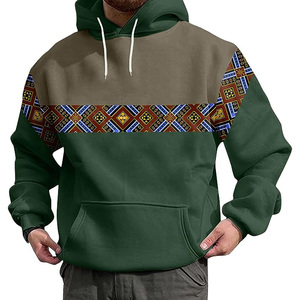 Sweat à capuche personnalisé 100% coton délavé au soleil pour hommes Premium surdimensionné 350GM 3D sérigraphie Vintage Plus Size sweat à capuche pour hommes - Product Image 4