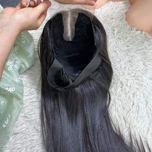 2024 vente chaude HD pour dentelle frontale perruque cheveux vierges pleine dentelle perruques pour les femmes noires os droit - Product Image 4