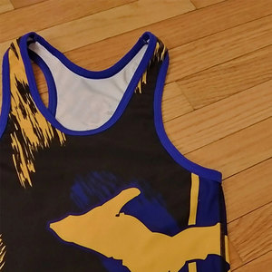 เสื้อกล้ามมวยปล้ำสีพื้น - Product Image 3