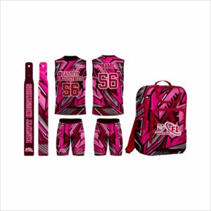 Uniformes de Hockey sobre Hielo 7V7 Personalizados, Material Transpirable de Secado Rápido, Manga Corta, Pantalones Cortos con Estampado Frontal, Ropa de Flag Football - Product Image 5