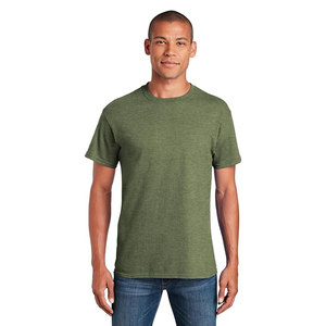 100% coton personnalisé poids lourd vêtements de sport à manches courtes respirant musculation T-Shirt impression à chaud écran conception solide - Product Image 2