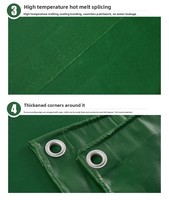 Bâche imperméable en toile PVC robuste de 600GSM, tente de camping, auvent, auvent, bâches pour semi-remorque, industrie automobile