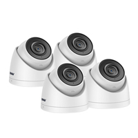 ANNKE C500 3K 5MP 4er-Set Heimüberwachungs-PoE-IP-Sicherheitskamera Intelligente Erkennung Mikrofon SD-Kartensteckplatz IP67 Wasserdicht CMOS