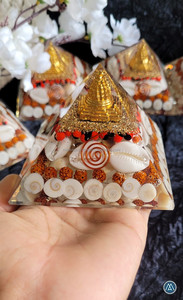 Vente en gros 70-75mm Agate sculptée Cristal de Quartz Meilleure Qualité Générateur de Richesse Gomati Chakra Orgone Pyramide Reiki Pierre Précieuse Guérison - Product Image 2