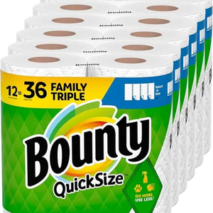 Papier hygiénique Bounty Select-a-Size blanc 6 rouleaux d'essuie-tout triple - Product Image 5