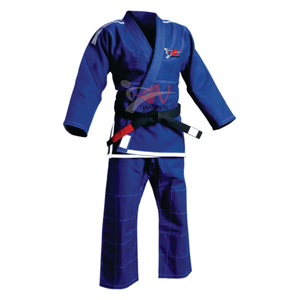 Alta calidad 100% algodón Jiu Jitsu uniforme poliéster algodón Karate ropa para BJJ artes marciales desgaste - Product Image 3