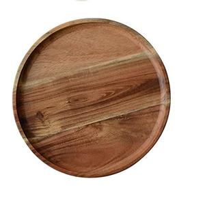 Assiette de service pour desserts et aliments en émail artisanal de qualité supérieure pour la décoration de la restauration, utilisation de la plaque de charge en bois de mangue - Product Image 2