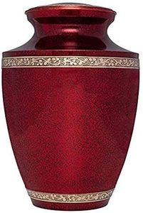 Urne funéraire en laiton gravé finition noire cendres funéraires qualité supérieure meilleure vente urne de stockage de cendres humaines - Product Image 2