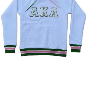 Sudadera con Capucha de Chenilla AKA, Tejido de Algodón, Logotipo Universitario, Fraternidad, Antiencogimiento, Tallas Grandes - Product Image 5