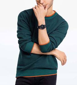 Solid Color Long Sleeve Pullover Casual Blank Round Neck Winter Breathable Cotton Men <b>Sweaters</b> Wholesale Price Solid Color 2025 - Product Image 2