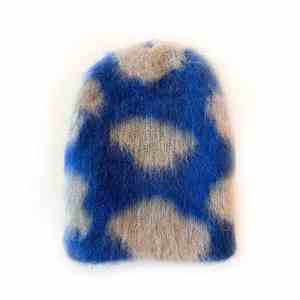 Venta al por mayor con logotipo personalizado invierno cálido cosas Mohair Beanie jacquard sombrero ligero personalizado Color sombreros bajo MOQ unisex - Product Image 1