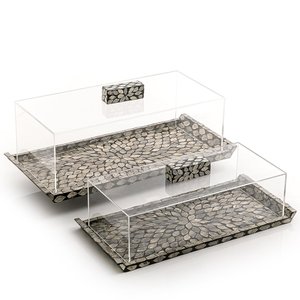 Soporte de servidor de pastel de madera y metal decorativo hecho a mano de calidad estándar - Product Image 4