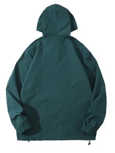 Veste coupe-vent personnalisée à capuche en nylon, anorak softshell imperméable et coupe-vent pour homme, idéale pour la course et les activités de plein air - Product Image 3