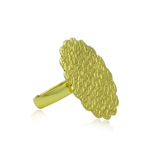 Rose Gold Plated Brass <b>Statement</b> <b>Ring</b> Fashionable Vintage Kids Gemstone <b>Ring</b> with Claw Inlay Stylish Trendy Gift for Kids - Product Image 2