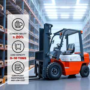 중국 공장 EPA 지게차 2톤 디젤 전지형 지게차 2.5톤 3톤 4톤 소형 창고 물류용 지게차 - Product Image 3