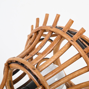 Lámpara de pared con diseño de ratán natural de color clásico de primera elección, pantalla para decoración de pared del hogar, portalámparas - Product Image 6