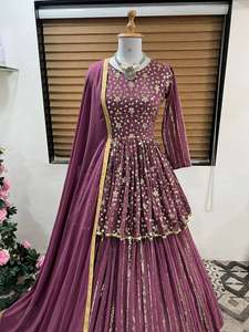 Belle Lehenga Choli Pour Réception De Noce Designer Indien Broderie Lehenga Choli Dupatta Femmes 3 Pièces Readymade - Product Image 3