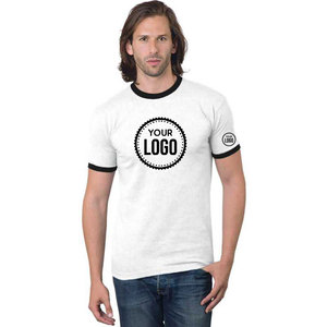 เสื้อยืดคอกลมทรงปกติ ยูนิเซ็กซ์ ผ้าคอตตอน 100% ถักทอ  สำหรับสกรีนโลโก้ตามสั่ง - Product Image 4