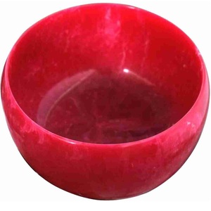 Ensaladera de resina redonda de estilo bohemio de alta calidad hecha a mano y altamente pulida para sopa, fideos, arroz, utensilios de cocina para servir - Product Image 4