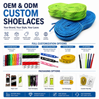 Lacets plats cirés personnalisés pour patins à glace, lacets larges pour chaussures de roller, OEM avec emballage en boîte de vente au détail