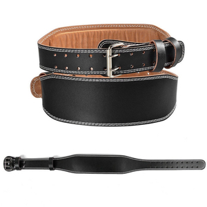 Cinturón de Levantamiento de Pesas Unisex de Cuero, Hebilla Ajustable, Transpirable, Antideslizante, Soporte Lumbar para Entrenamiento de Fuerza y Fitness - Product Image 6
