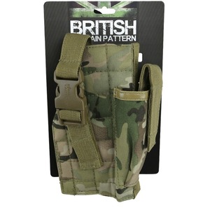 Étui à pistolet Molle avec pochette pour chargeur - Étui Molle modulaire BTP, fixations arrière Molle, pochette compacte pour chargeur, camouflage personnalisé - Product Image 3