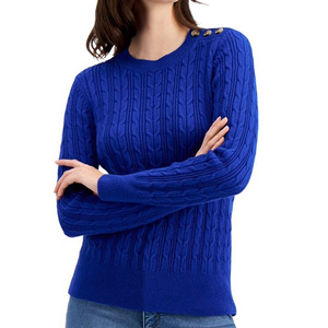 Chaud décontracté à manches longues femmes pull dames vêtements d'hiver personnalisé plaine qualité supérieure fabrication en gros à bas prix 23 - Product Image 1