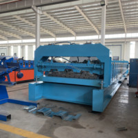 Machine de formage à froid de dalles de plancher en acier, ligne de production automatique de profilés de plancher en béton composite