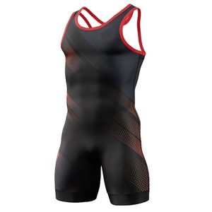 Sublimation Wrestling Singlet <b>Bodysuits</b> <b>Men</b> Wrestling Singlet Team Name Player <b>for</b> Competition - Product Image 1
