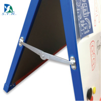 Tableau blanc électronique pliable de bureau, cadre en plastique, support en acier, double face, angle réglable, 45x60cm, conforme CPSIA
